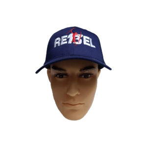 REBEL Signature Snapback – Navy Blue