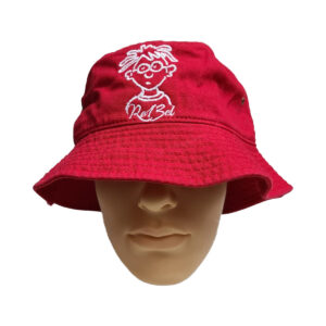 Rebel Sketch Bucket Hat – Fire Red