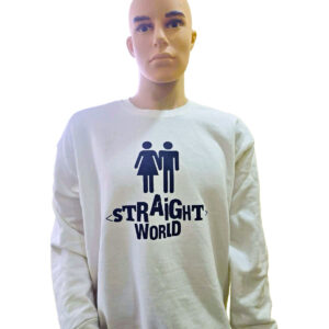 Straight World Sweatshirt – White