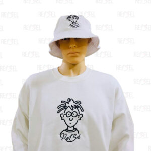 Rebel Doodle Crewneck Sweatshirt – White